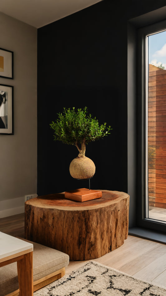 Kokedama Bonsai Cereja (Premium)